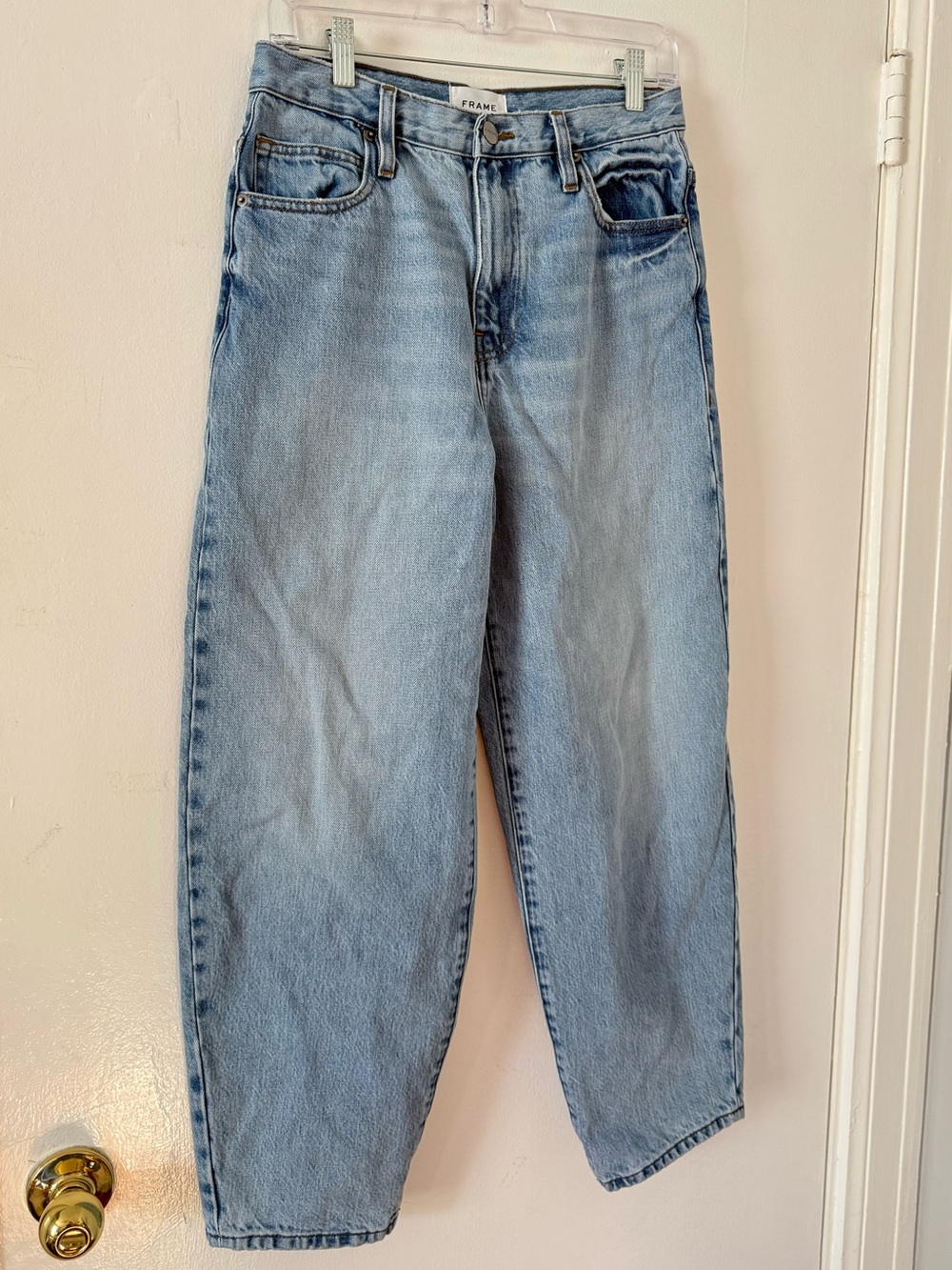 Frame Denim Light Blue Barrel Jean-Size 27